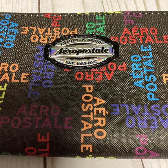 BOGO Aeropostale Black and Multi Wallet - Picture 3 of 8